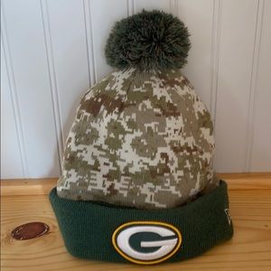 Packers military stocking cap hat